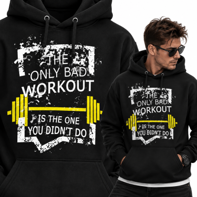 BLUZA Z KAPTUREM NA SIŁOWNIĘ WARKOUT